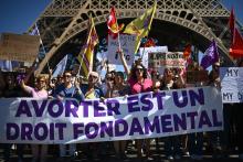 Manifestation à Paris pour défendre le droit à l'avortement, le 2 juillet 2022