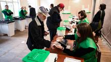 Tbilisi, Georgie, vote le 26 Octobre