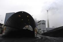 Cette photo montre une partie de la centrale à charbon Emile-Huchet, à Saint-Avold, en Moselle, le