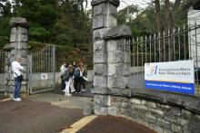 L'entrée du collège-lycée Saint-Thomas d’Aquin à Saint-Jean-de-Luz dans les Pyrénées-Atlantiques, le