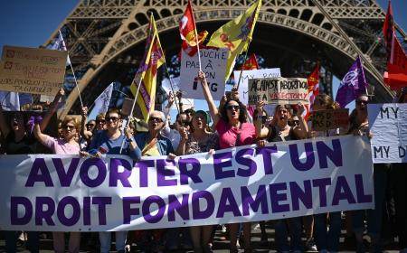 Manifestation à Paris pour défendre le droit à l'avortement, le 2 juillet 2022